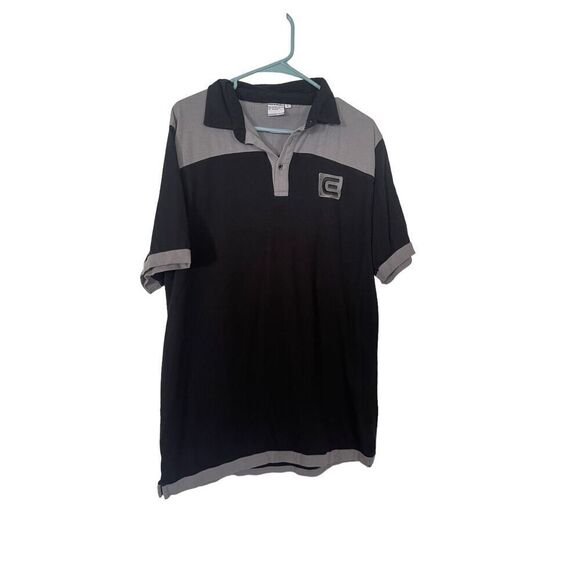 Rockwell Mens Black & Grey Short Sleeve Colorblock Golf Polo Shirt Size Large - Picture 10 of 15